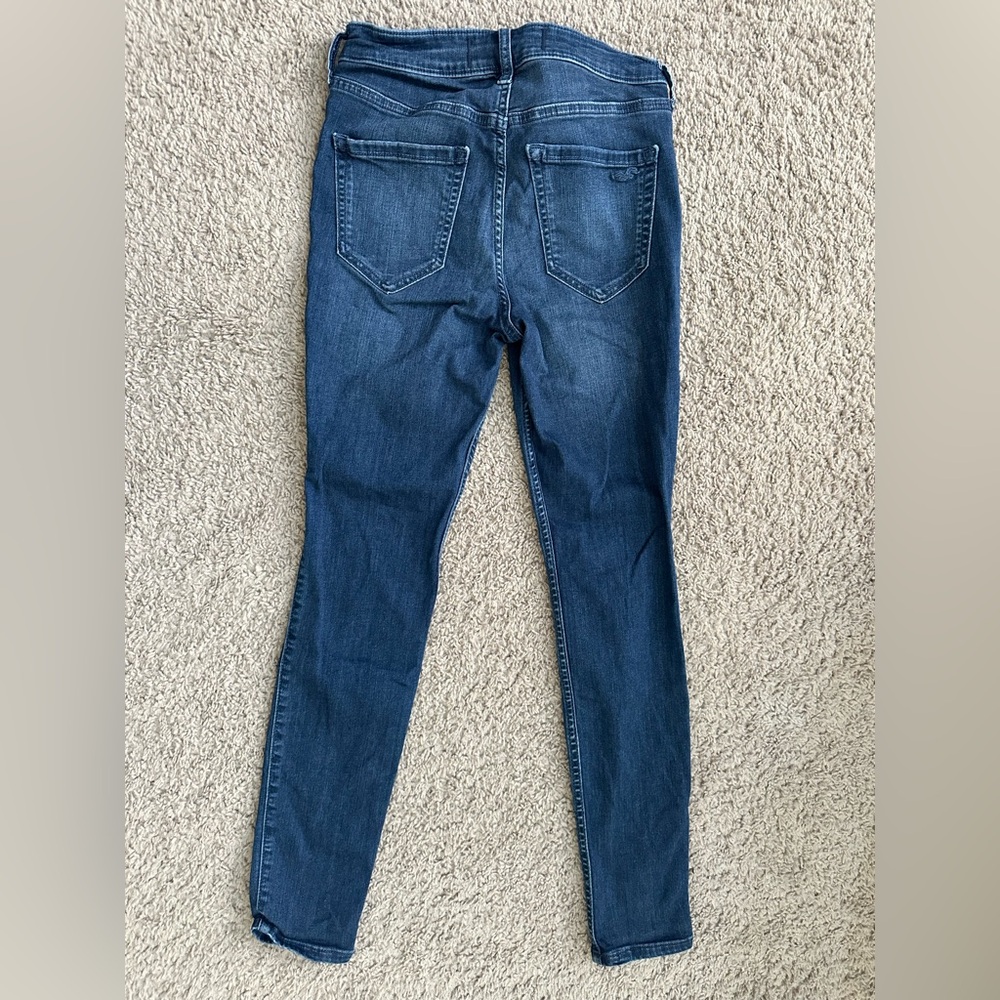 Hollister Dark Blue Women's High-Rise Jean Legging - Picture 4 of 4